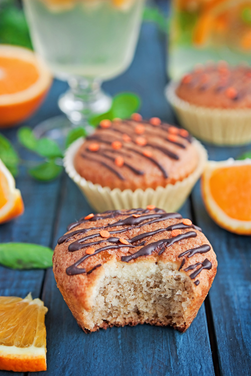 muffins cu portocale 2 - Muffins cu portocale