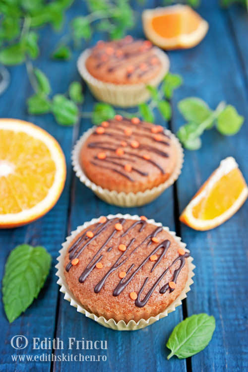 muffins cu portocale - Muffins cu portocale