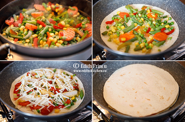 Quesadilla cu legume si pui quesadilla cu legume si pui etape - Quesadilla cu legume si pui