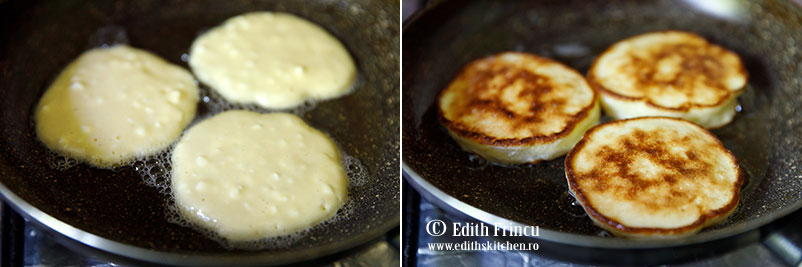 pancakes cu branza cottage in tigaie - Pancakes cu branza cottage