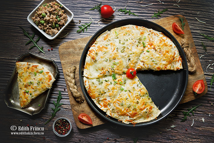 Quesadilla cu carne tocata si mazare quesadilla cu carne tocata si mazare 1 - Quesadilla cu carne tocata si mazare