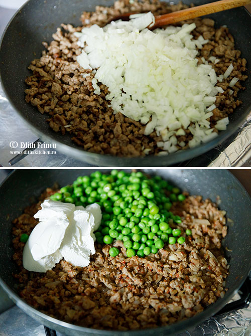 Quesadilla cu carne tocata si mazare quesadilla preparare 1 - Quesadilla cu carne tocata si mazare
